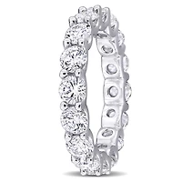 JULIANNA B Sterling Silver Created White Sapphire Eternity Ring