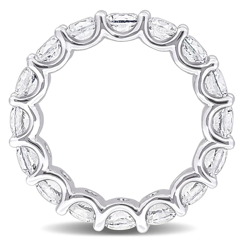 JULIANNA B Sterling Silver Created White Sapphire Eternity Ring