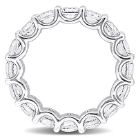 JULIANNA B Sterling Silver Created White Sapphire Eternity Ring