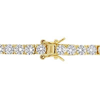 Julianna B Yellow Plated Sterling Silver Created White Sapphire Bracelet