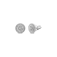Bouquet 0.10CTW Diamond Stud Earrings in Sterling Silver