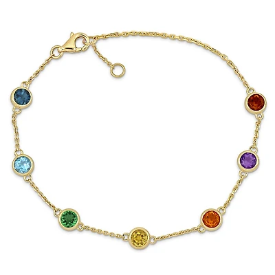 Julianna B 14K Yellow Gold Multi-Gemstone 7" Bracelet