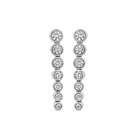 New Brilliance Lab Grown 0.95CTW Diamond Fashion Drop Earrings in 10K White Gold