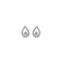 New Brilliance Lab Grown 0.45CTW Diamond Fashion Stud Earrings in 10K White Gold