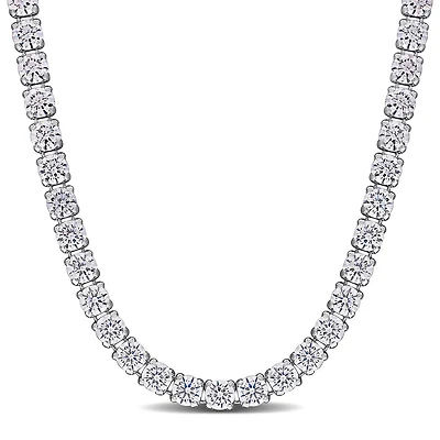Julianna B Sterling Silver Cubic Zirconia Necklace 17" + 2" Extender