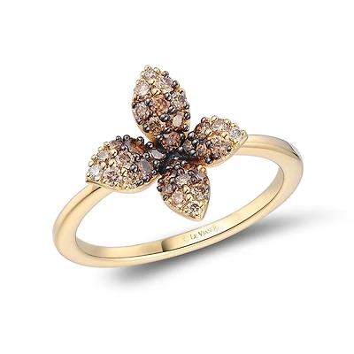 Le Vian 14K Honey Gold 0.46CTW Chocolate Ombre Diamond Ring