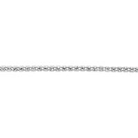 Sterling Silver 18" 2mm Ice Cube Link Chain