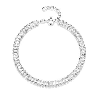Reign Baguette Clear Cubic Zirconia Tennis Bracelet