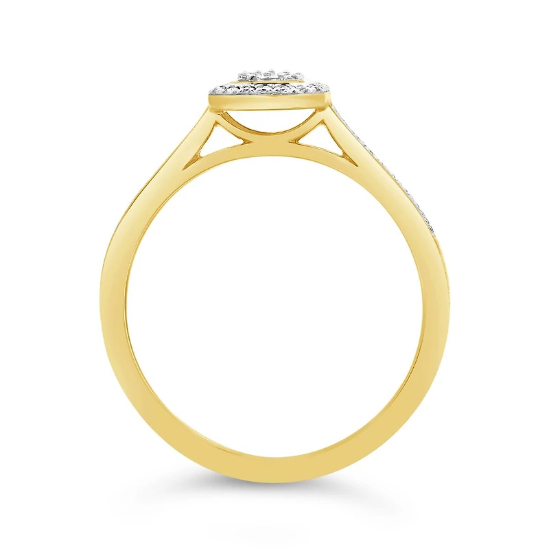 0.15CTW Diamond Promise Ring in 10K Yellow Gold