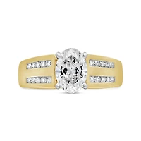 New Brilliance Lab Grown 1.75CTW Oval Diamond Bridal Ring in 14K Yellow Gold