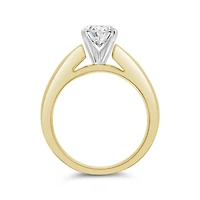 New Brilliance Lab Grown 1.75CTW Oval Diamond Bridal Ring in 14K Yellow Gold