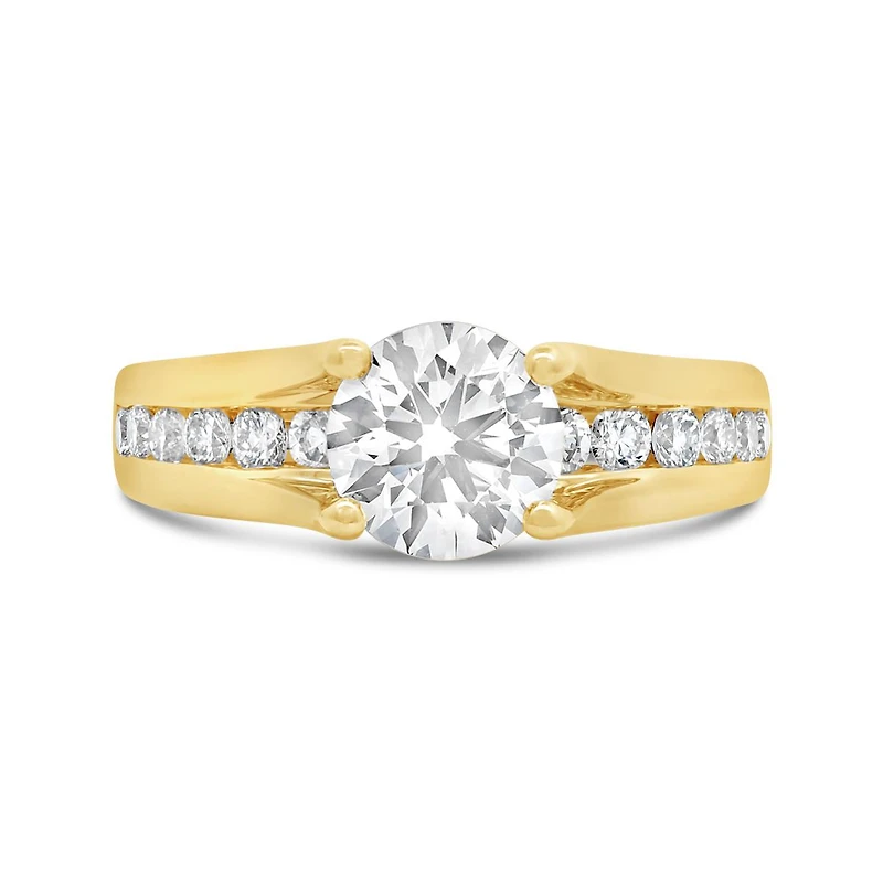 New Brilliance Lab Grown 2.00CTW Diamond Bridal Ring in 14K Yellow Gold