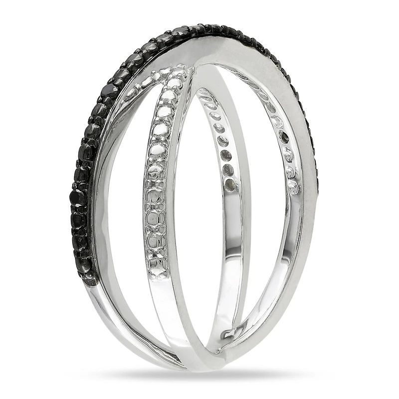 JULIANNA B Diamond Stackable Ring Sterling Silver