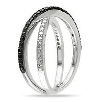 JULIANNA B Diamond Stackable Ring Sterling Silver