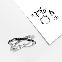 JULIANNA B Diamond Stackable Ring Sterling Silver