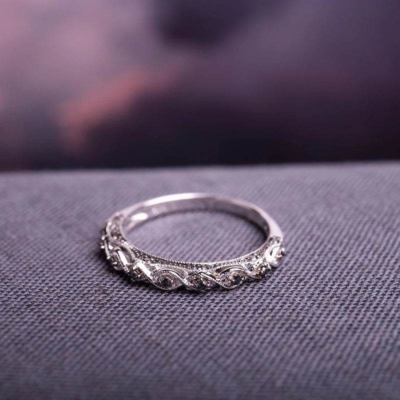 JULIANNA B 0.14CTW Diamond Fashion Ring 10K White Gold