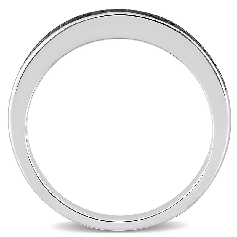JULIANNA B 0.12CTW Black Diamond Band Sterling Silver