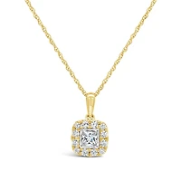 New Brilliance Lab Grown 0.52CTW Diamond Pendant in 10K Yellow Gold