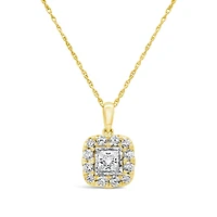 New Brilliance Lab Grown 1.00CTW Diamond Pendant in 10K Yellow Gold