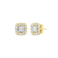 New Brilliance Lab Grown 1.00CTW Diamond Earrings in 10K Yellow Gold