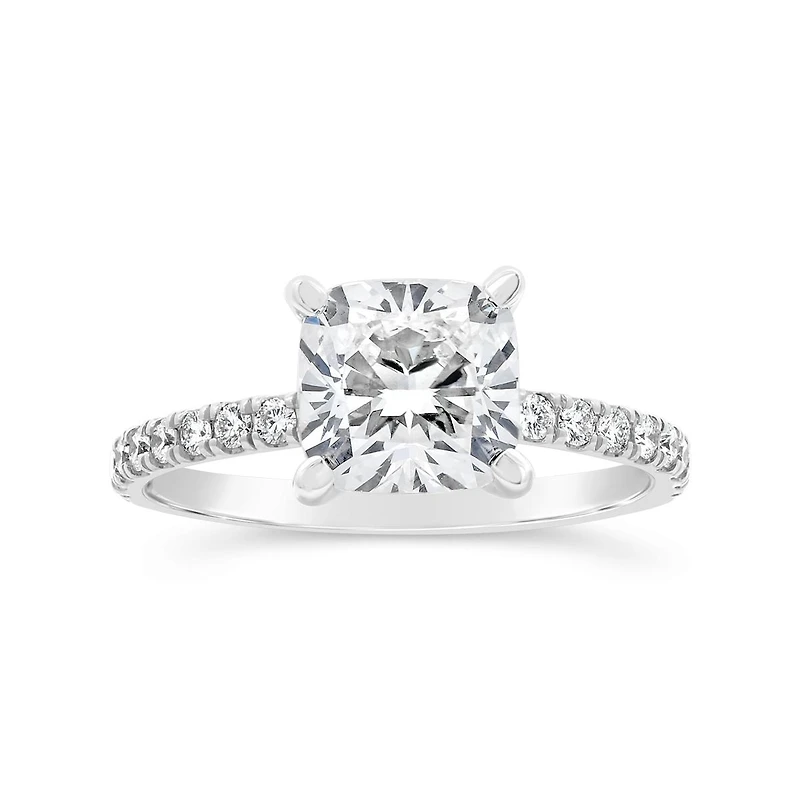 New Brilliance Lab Grown 2.40CTW Diamond Solitaire Bridal Ring in 14K White Gold