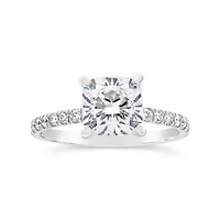 New Brilliance Lab Grown 2.40CTW Diamond Solitaire Bridal Ring in 14K White Gold