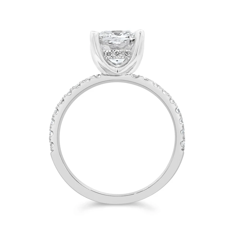 New Brilliance Lab Grown 2.40CTW Diamond Solitaire Bridal Ring in 14K White Gold