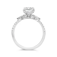 New Brilliance Lab Grown 2.50CTW Radiant Cut Diamond Ring in 14K White Gold