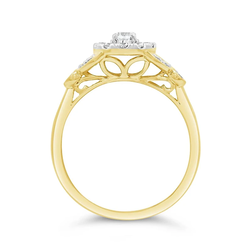 New Brilliance Lab Grown 0.50CTW Diamond Fashion Ring in 10K Yellow Gold