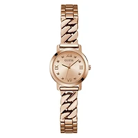 Guess Women's Rose Gold Tone Chime Watch
