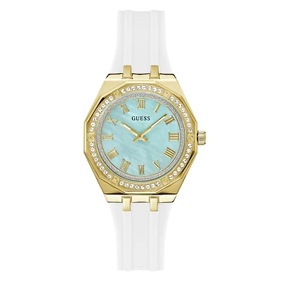 Guess Women's Gold Tone Crystal Desire Watch