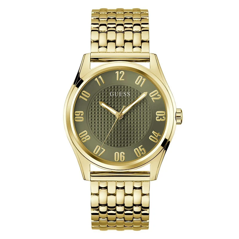 Guess Men's Gold Tone Tate Watch