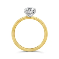 New Brilliance Lab Grown 2.07CTW Oval Diamond Solitaire Ring in 14K Yellow Gold