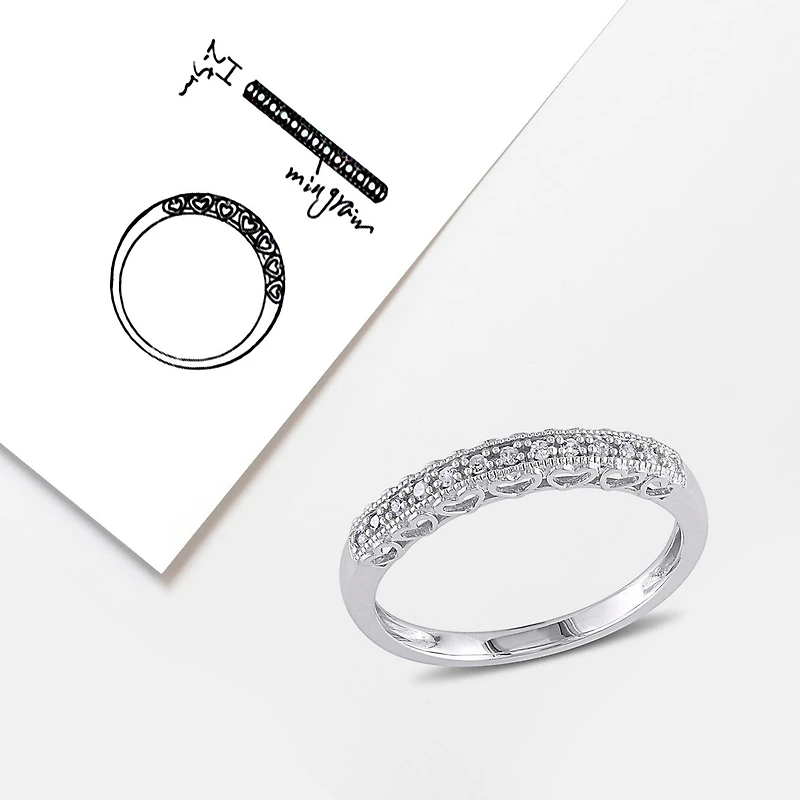 Julianna B Diamond Fashion Band 10K White Gold