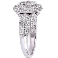 Julianna B 1.99CTW Diamond Halo Ring 10K White Gold