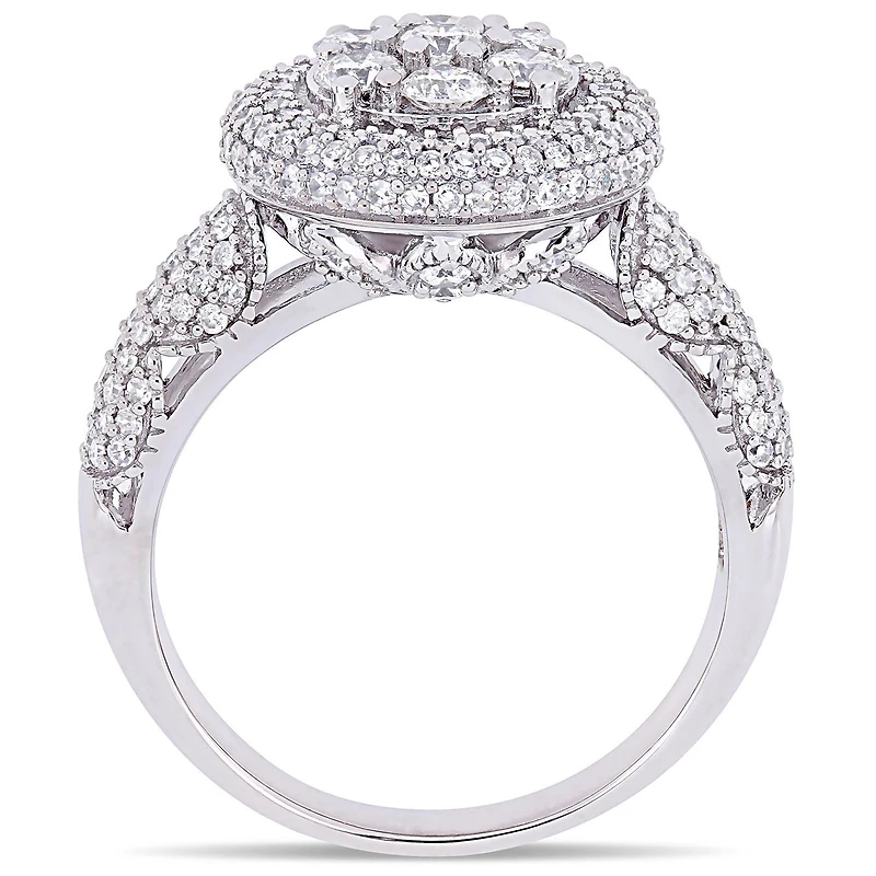 Julianna B 1.99CTW Diamond Halo Ring 10K White Gold