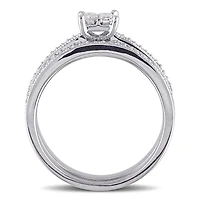 Julianna B 0.37CTW Diamond Bridal Set 10K White Gold