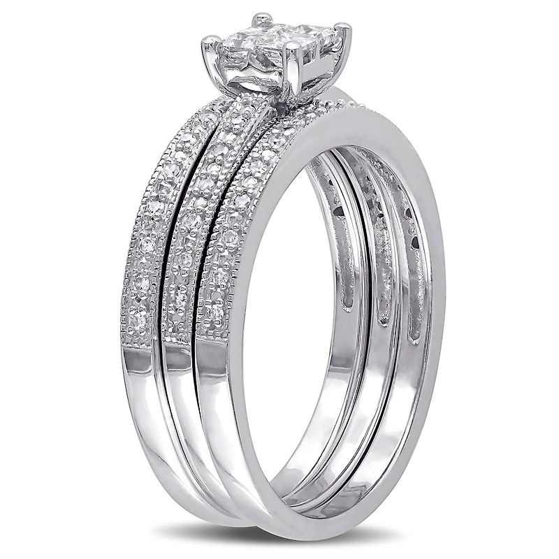 Julianna B 0.37CTW Diamond Bridal Set 10K White Gold