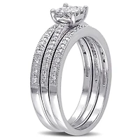 Julianna B 0.37CTW Diamond Bridal Set 10K White Gold