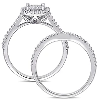 Julianna B 0.62CTW Diamond Bridal Set 10K White Gold