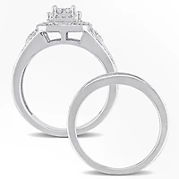 Julianna B 0.24CTW Diamond Bridal Set Sterling Silver