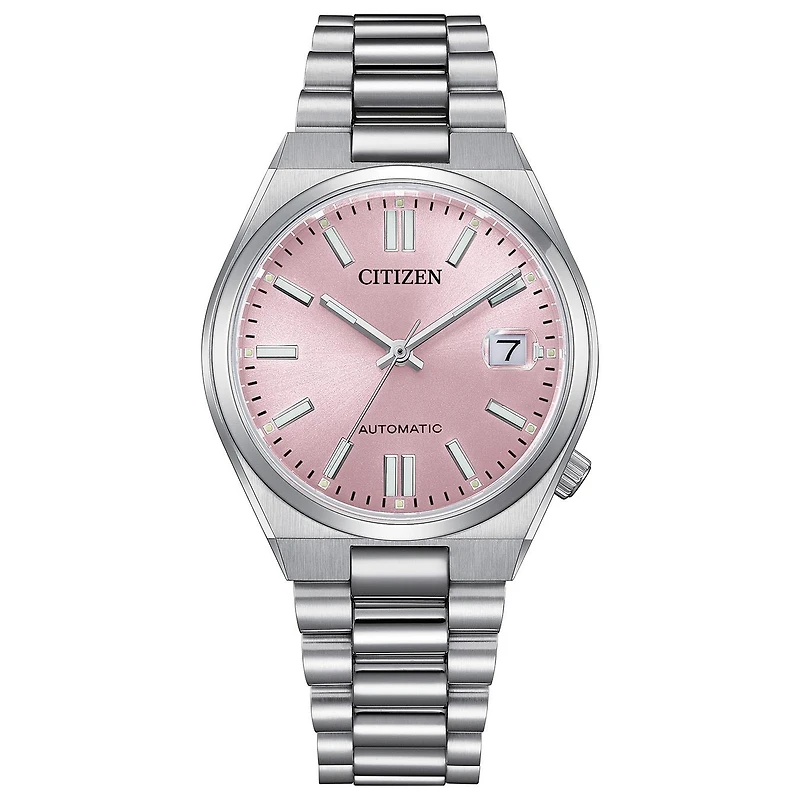 Citizen Ladies' Silver-Tone Pink Tsuyosa Automatic Watch