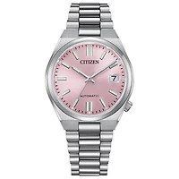 Citizen Ladies' Silver-Tone Pink Tsuyosa Automatic Watch