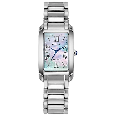 Citizen Ladies' Silver-Tone Mother of Pearl Bianca Watch