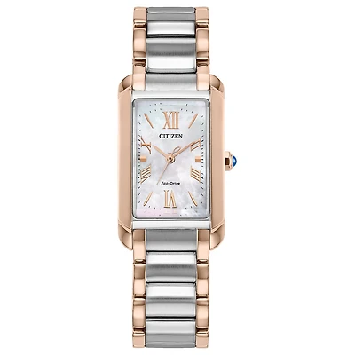 Citizen Ladies' Two-Tone Pink Mother of Pearl Bianca Watch
