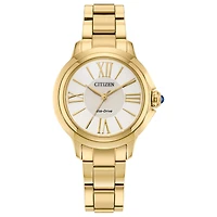 Citizen Ladies' Gold-Tone White Ceci Citizen L Watch
