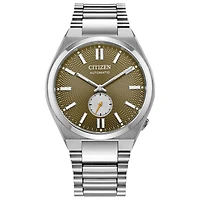 Citizen Men's Silver-Tone Green Tsuyosa Small Second Automatic Watch