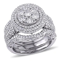 Julianna B 2.46CTW Diamond Bridal Set 10K White Gold