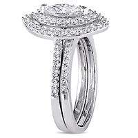Julianna B 0.98CTW Diamond Bridal Set 14K White Gold
