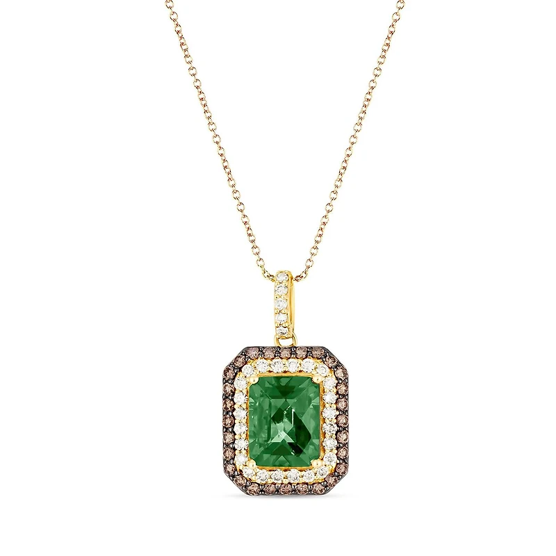 Le Vian 14K Yellow Gold Costa Smeralda Emeralds Diamonds Pendant